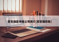 家乐福区块链公司简介[家乐福控股]